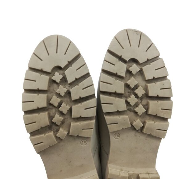 Seychelles Catch Me Monk Strap Loafers Size 10 Leather Ivory Platform Reptile - Picture 5 of 11